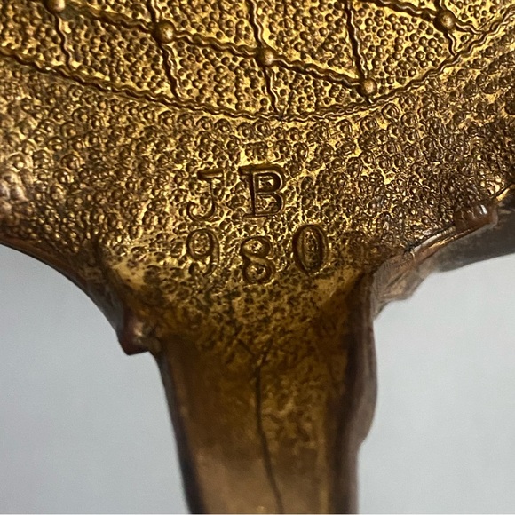 1900s Antique Bronze Jewelry Casket Art Nouveau Footed Trinket Box - SEE PHOTOS - Picture 8 of 10